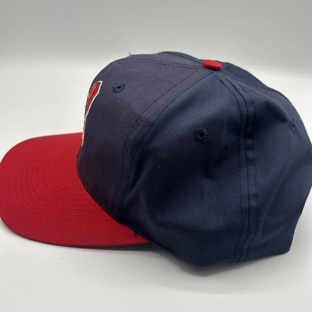 Vintage Cleveland Indians Chief Wahoo MLB Baseball Annco SnapBack Hat Cap
